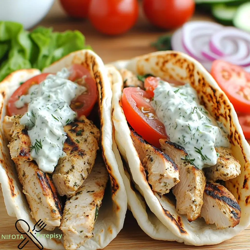 Kurczak Gyros z Kremowym Tzatziki z Feta